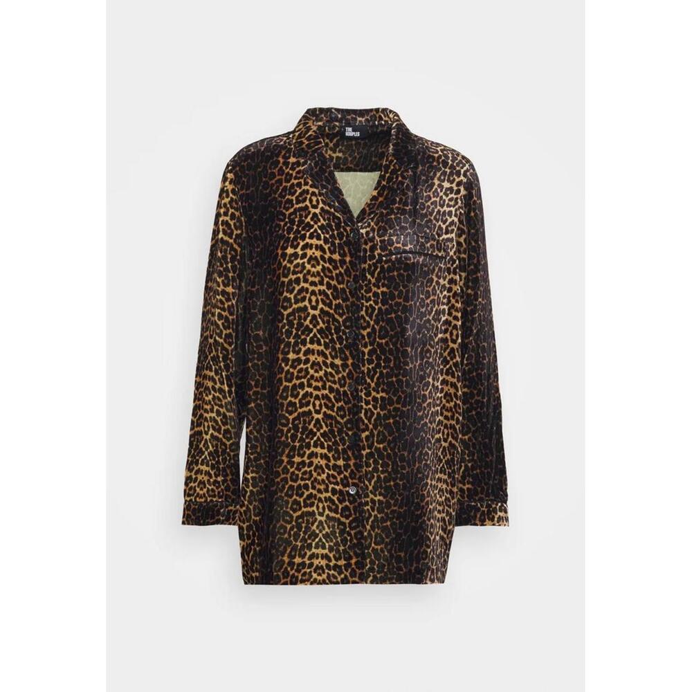The Kooples Leopard Print Button-Up Shirt Size US M / FR 2 MSRP $315 NWT - Picture 3 of 10